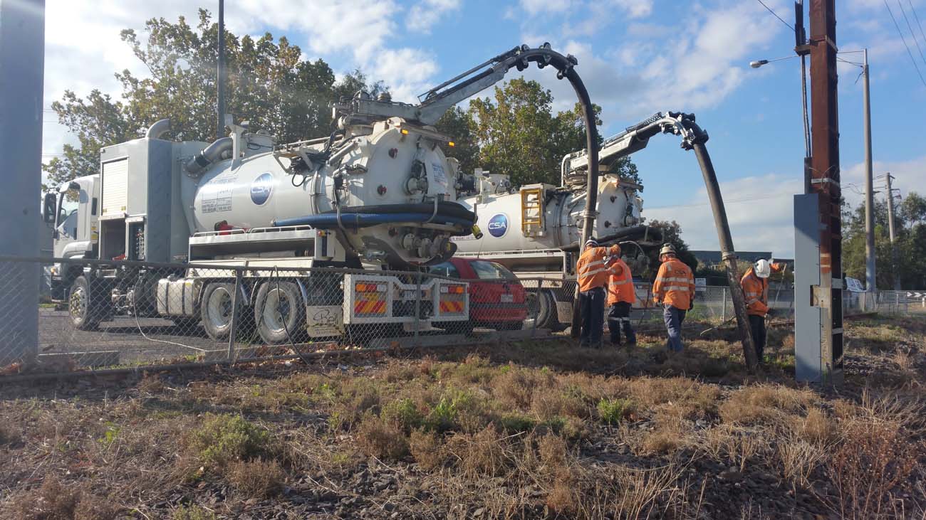 Hydro excavation in Fitzroy north