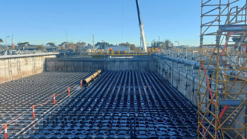 aeration tank cleaning Altona treatment plant